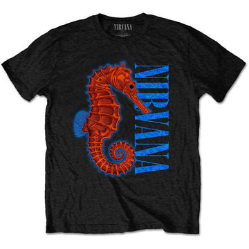 Nirvana Unisex T-Shirt: Seahorse (Black)