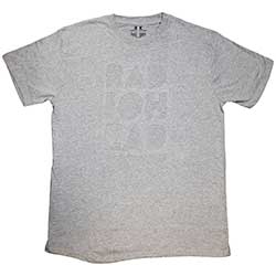 Radiohead Unisex T-Shirt: Note Pad (Grey) (Cut-Out)