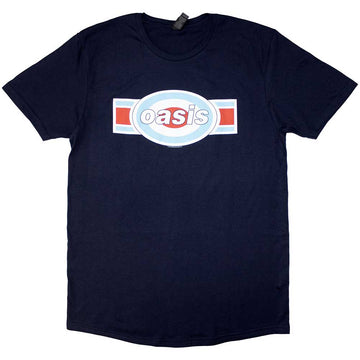 Oasis Unisex T-Shirt: Oblong Target (Navy Blue)