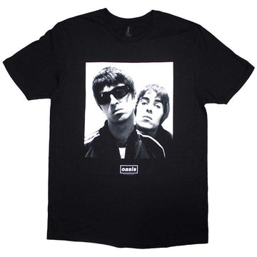 Oasis Unisex T-Shirt: Noel & Liam Square Photo (Black)