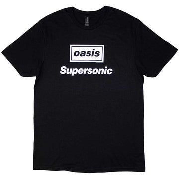 Oasis Unisex T-Shirt: Supersonic Title (Black)