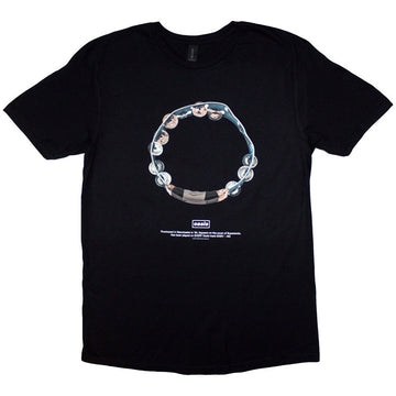Oasis Unisex T-Shirt: Definitely Maybe Tambourine (Black)