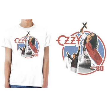 Ozzy Osbourne Unisex T-Shirt: Blizzard of Ozz '80 (White)