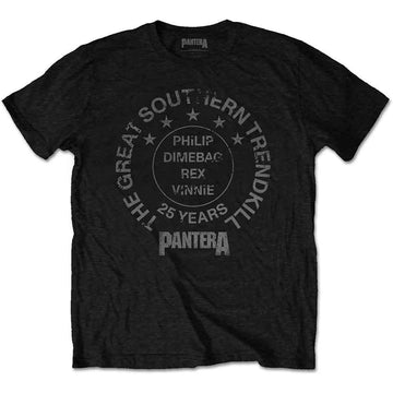 Pantera Unisex T-Shirt: 25 Years Trendkill - Black