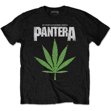 Pantera Unisex T-Shirt: Whiskey 'n Weed - Black