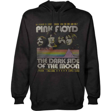 Pink Floyd Unisex Pullover Hoodie: Retro Stripes (Black)