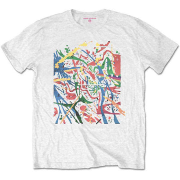 Pink Floyd Unisex T-Shirt: Pollock Prism (White)