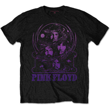 Pink Floyd Unisex T-Shirt: Purple Swirl (Black)
