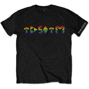 Pink Floyd Unisex T-Shirt: Dark Side Prism Initials (Black)