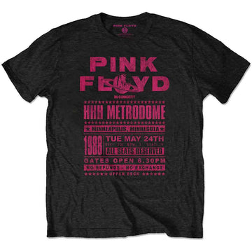 Pink Floyd Unisex T-Shirt: Metrodome '88 (Black)