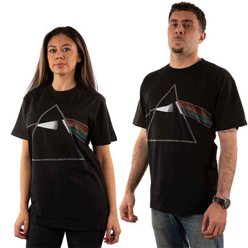 Pink Floyd Unisex T-Shirt: Dark Side of the Moon (Black) (Embellished)