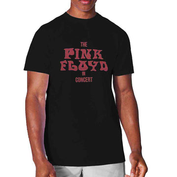 Pink Floyd Unisex T-Shirt: In Concert (Black) (Puff Print)