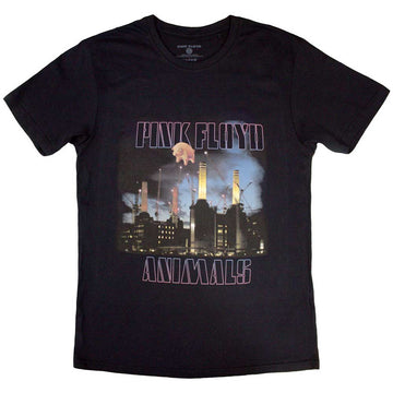 Pink Floyd Unisex T-Shirt: Animals Contsruction (Black)