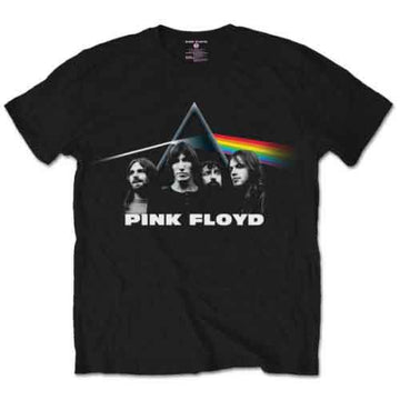Pink Floyd Unisex T-Shirt: Dark Side of the Moon Band & Prism (Black)