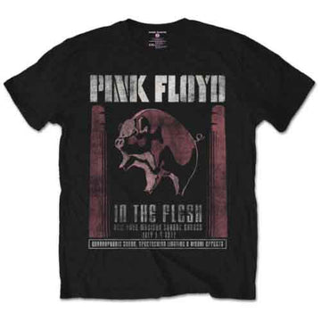 Pink Floyd Unisex T-Shirt: In the Flesh (Black)