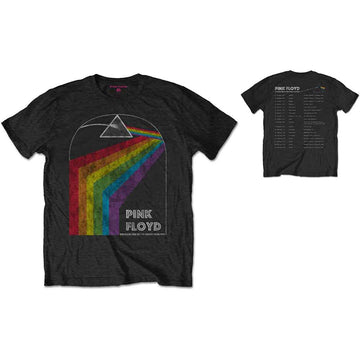 Pink Floyd Unisex T-Shirt: Dark Side of the Moon 1972 Tour (Black) (Back Print)