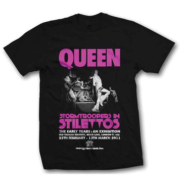 Queen Unisex T-Shirt: Stormtrooper in Stilettos (Black)