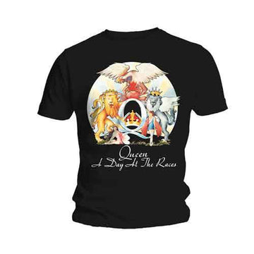 Queen Unisex T-Shirt: A Day At The Races (Black)