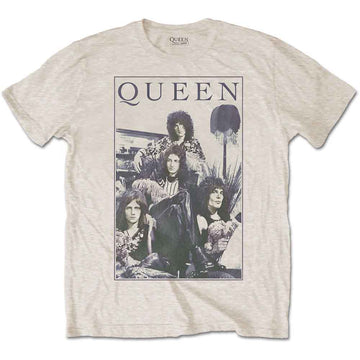 Queen Unisex T-Shirt: Vintage Frame (Sand)