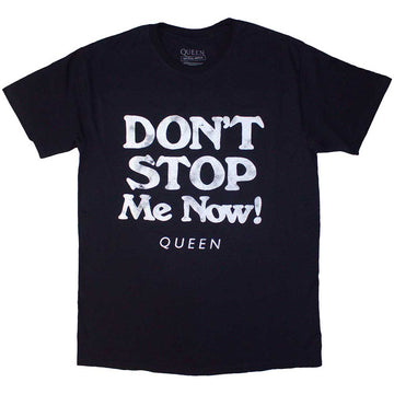 Queen Unisex T-Shirt: Don't Stop Me Now (Navy Blue)
