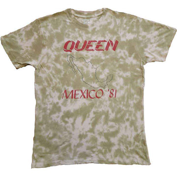 Queen Unisex T-Shirt: Mexico '81 (Sand) (Wash Collection)