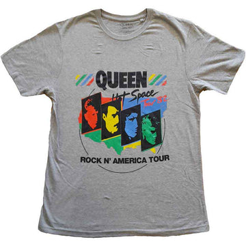 Queen Unisex T-Shirt: Back Chat (Grey)