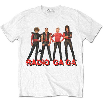 Queen Unisex T-Shirt: Radio Ga Ga (White)