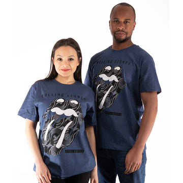 The Rolling Stones Unisex T-Shirt: Steel Wheels (Iris Blue)