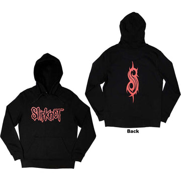 Slipknot Unisex Pullover Hoodie: Logo (Black) (Back Print)