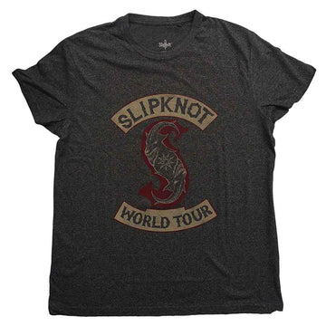 Slipknot Unisex Vintage T-Shirt: Patched-Up - Brindle