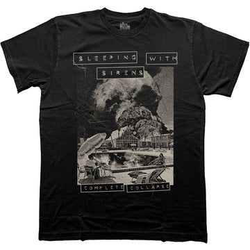 Sleeping With Sirens Unisex T-Shirt: Complete Collapse (Black)