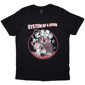 System Of A Down Unisex T-Shirt: Mushroom People (Black)