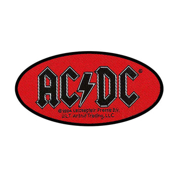 AC/DC Standard Patch: Oval Logo 2