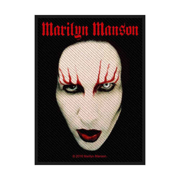 Marilyn Manson Standard Patch: Face