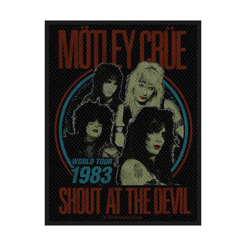 Motley Crue Standard Patch: Shout at the Devil