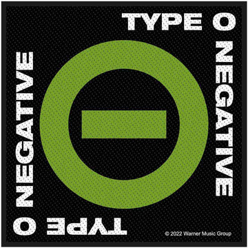 Type O Negative Standard Patch: Negative Symbol