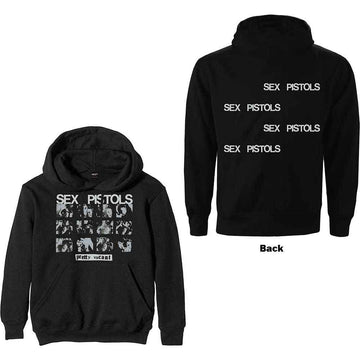 The Sex Pistols Unisex Pullover Hoodie: Pretty Vacant (Black) (Back Print)