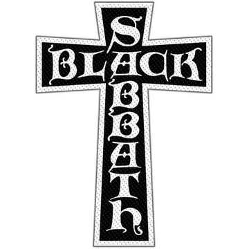 Black Sabbath Standard Patch: Cross Logo Cut Out