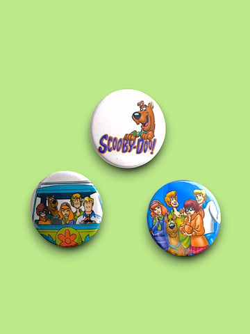 Scooby-Doo - Set of 3 Button Badges - Badge