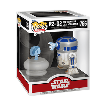 Star Wars - R2-D2 And Princess Leia Hologram - Funko Pop! Deluxe (766)