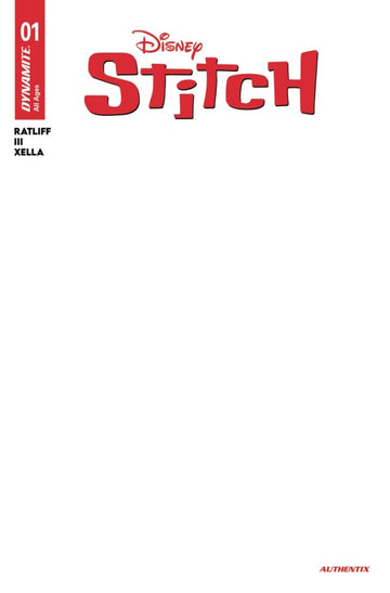 Dynamite - Stitch #1 - Cover G Blank Authentix Variant (Aug 13)