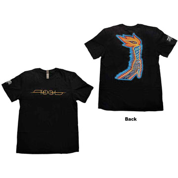Tool Unisex T-Shirt: The Torch (Back & Sleeve Print) - Black