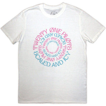 Twenty One Pilots Unisex T-Shirt: Circular (White)