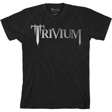 Trivium Unisex T-Shirt: Classic Logo (Black) (Metalic Print)