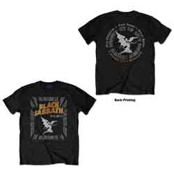 Black Sabbath Unisex T-Shirt: The End Demon (Black) (Back Print)