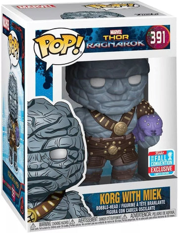 Marvel - Thor: Ragnarok - Korg with Miek - 2018 Fall Convention Exclusive Edition Bobble-Head Funko Pop! (391)