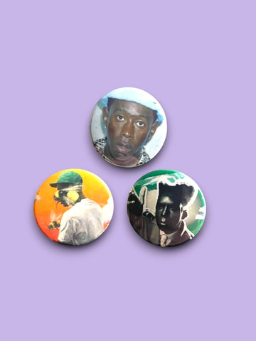Tyler the Creator - Set of 3 Button Badges - Badge