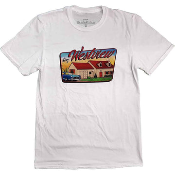 Marvel Comics Unisex T-Shirt: WandaVision Westview (White)