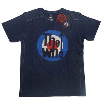The Who Unisex T-Shirt: Target Logo (Navy Blue) (Wash Collection)