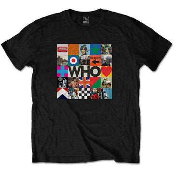 The Who Unisex T-Shirt: 5x5 Blocks (Black)